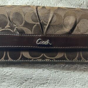 Coach Signature Brown Coach Wallet